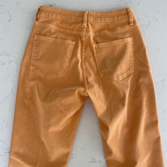 Contemporaine par Simons Straight Leg Casual Denim Jeans Tangerine Orange Sz 10 - Picture 6 of 11